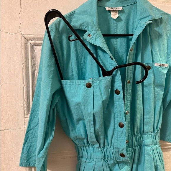 Ideas brand turquoise jumpsuit size small - Picture 6 of 9